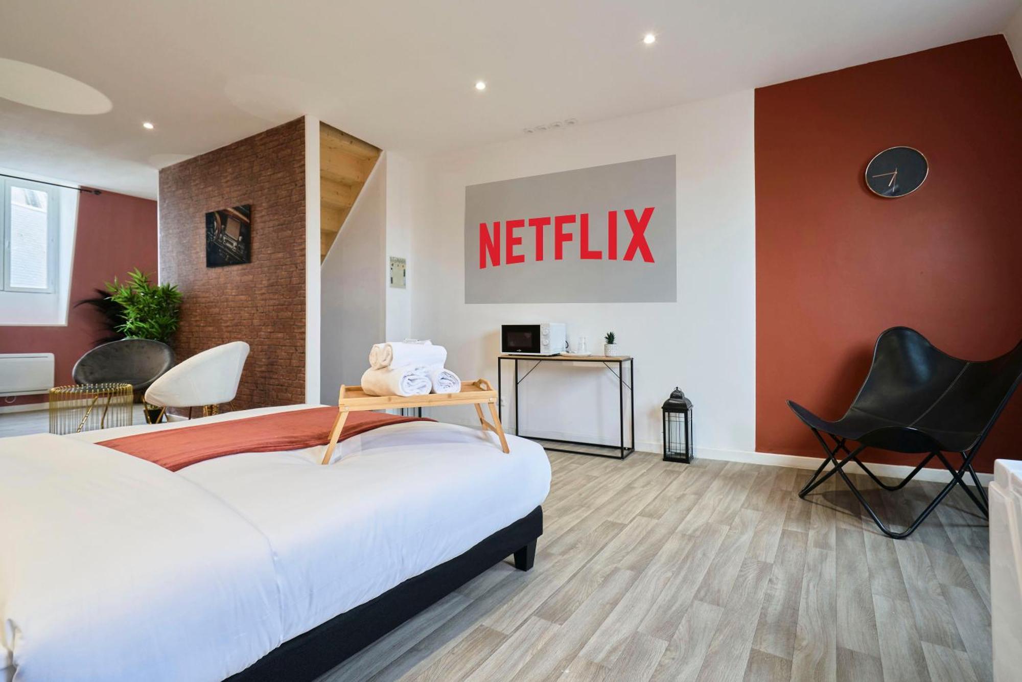 Ng Suitehome - Lille I Roubaix Centre I Grand Place - Balneo - Netflix - Wifi Exterior photo